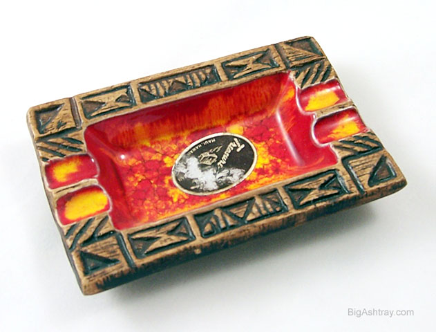 Small Treasure Craft Ashtray with Label