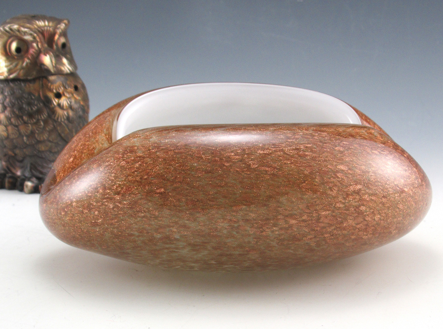 Luxurious Cigar Ashtray Murano Glass Kidney Bean - Image 3