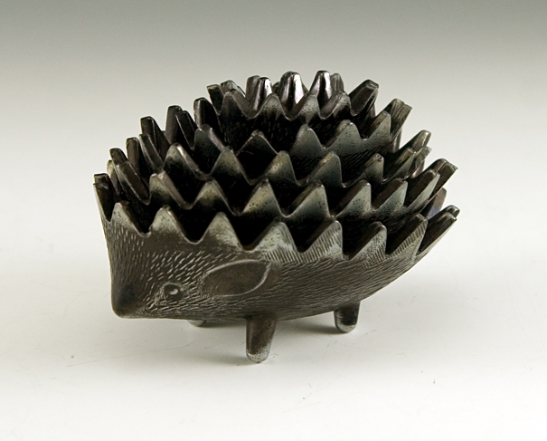 Retro Modern Hedgehog Ashtray Set