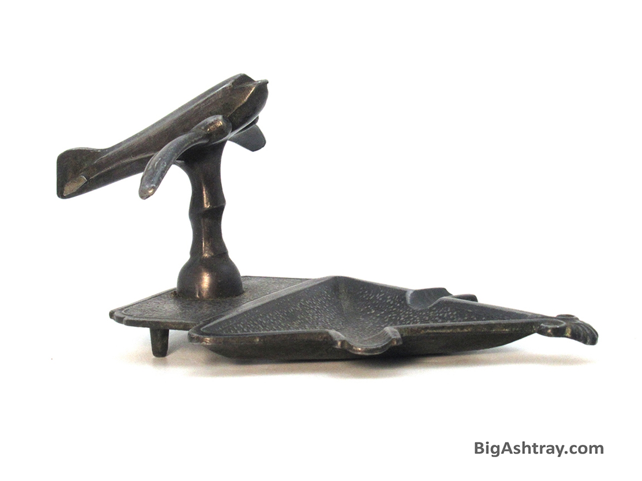 Antique Airplane Heavy Metal Ashtray Odd - Image 3