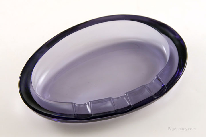 Thistle Ellipse Smoking Ashtray by Viking Art Glass 1960s