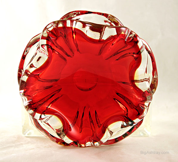 Tiffin Empress Flame Crystal Cigar Ashtray - Image 3