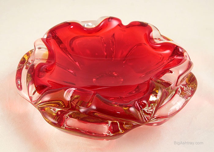Tiffin Empress Flame Crystal Cigar Ashtray