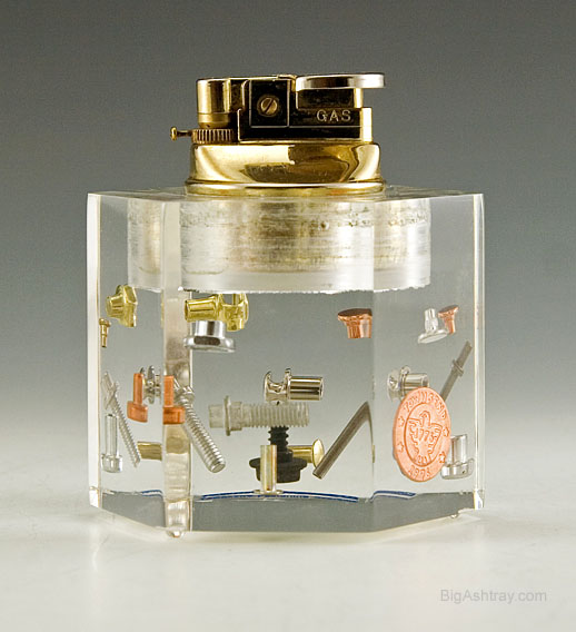 Lucite Table Top Lighter for Townsend Textron 1976