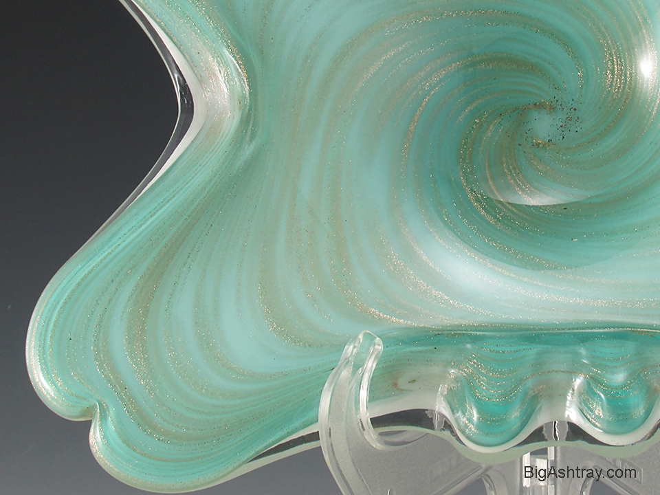 Fratelli Toso Murano Glass Vortex Butterfly Ashtray Bowl - Image 2