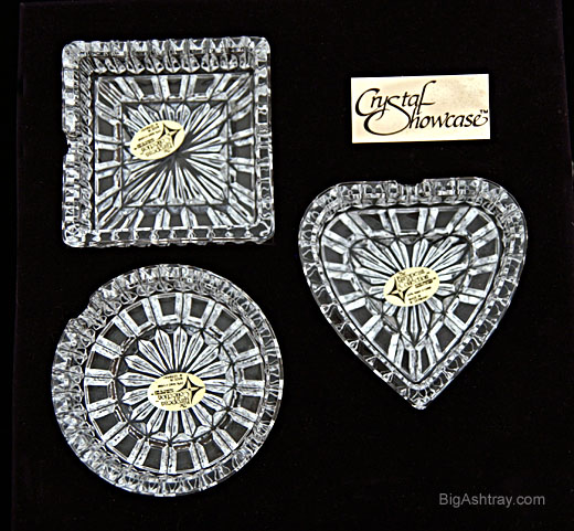 Vintage German Lead Crystal Ashtray Boxed Set - Image 2