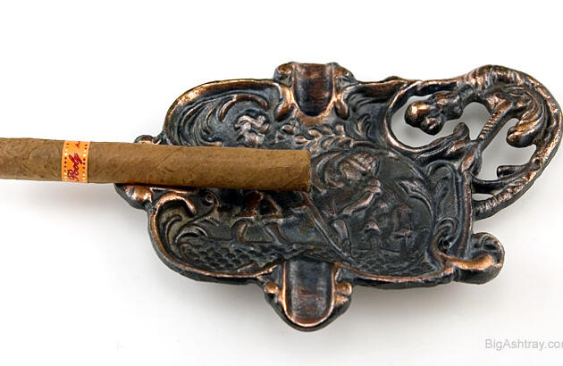 Vulture Watching Medieval Men Smoking Long Pipe