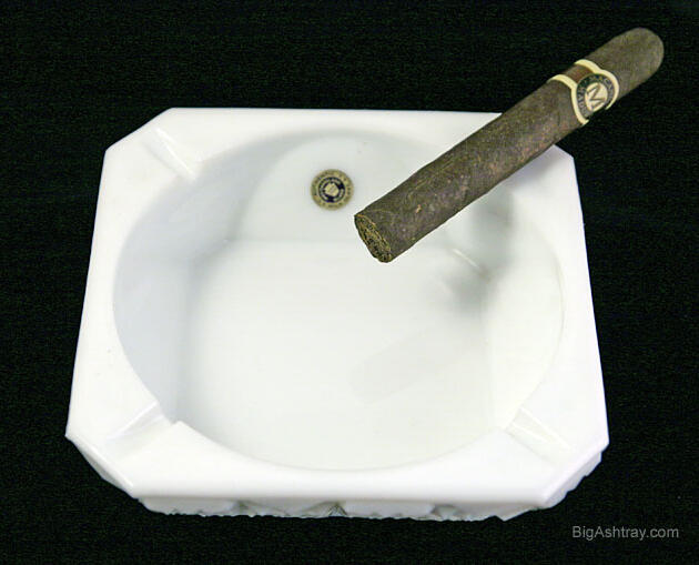 Westmoreland Glass Deep Ashtray with Label