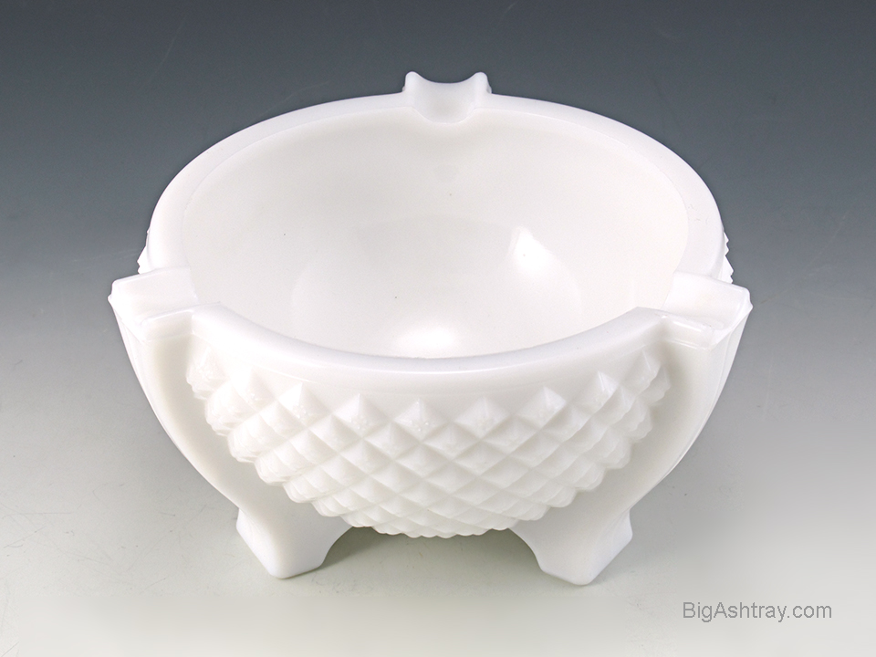 Cigar Ashtray Westmoreland Glass Tripod English Hobnail Vintage - Image 2