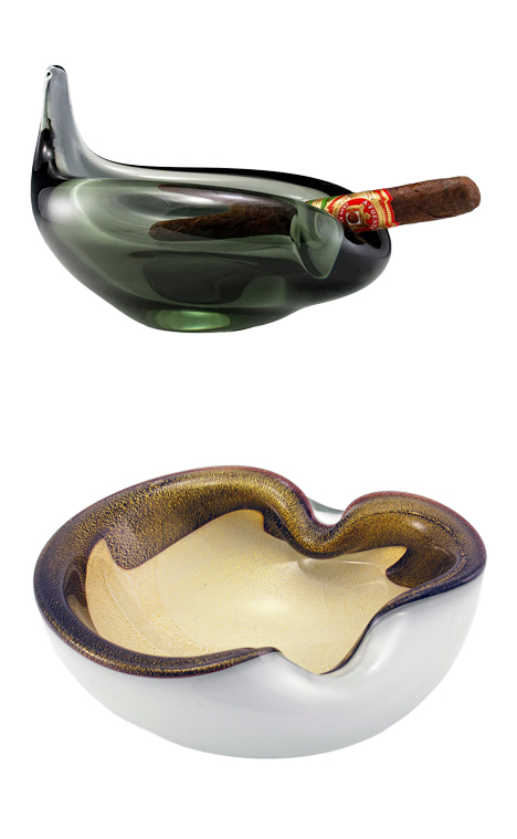 Visit BigAshtray.com for a large selection of vintage ashtrays for cigars, pipes, cigarettes and smaller smokes.